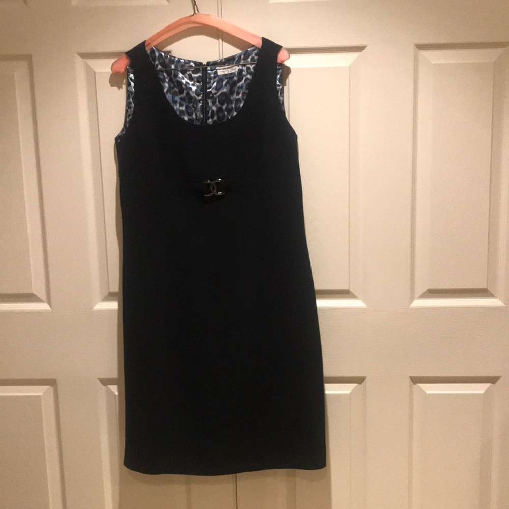 Navy Tahari dress